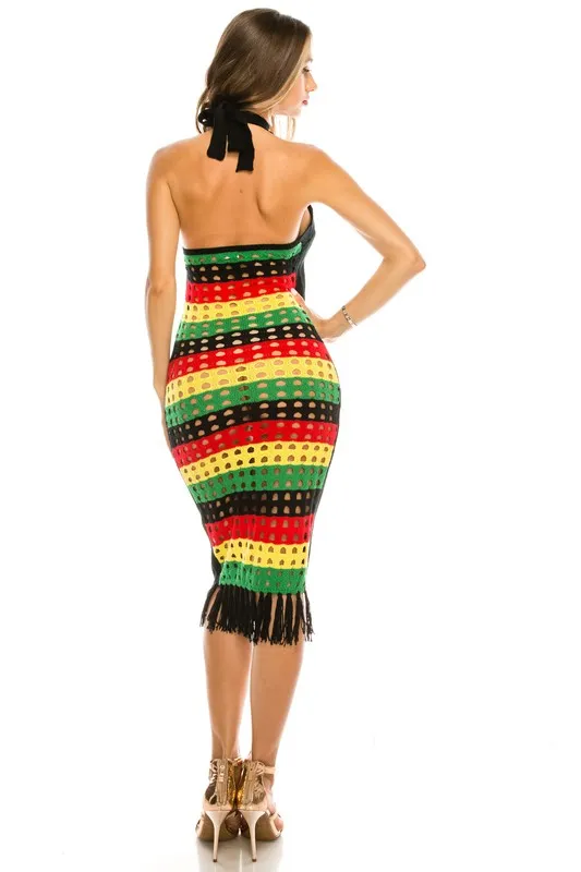 CROCHET KNIT DRESS
