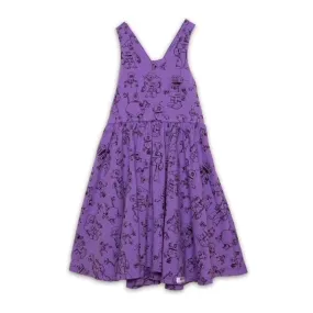 Cross Back Twirly Dress in Robots