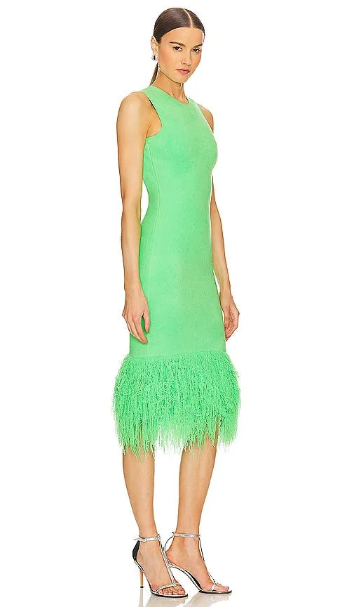 Dodiee Embrace Midi Dress in Green
