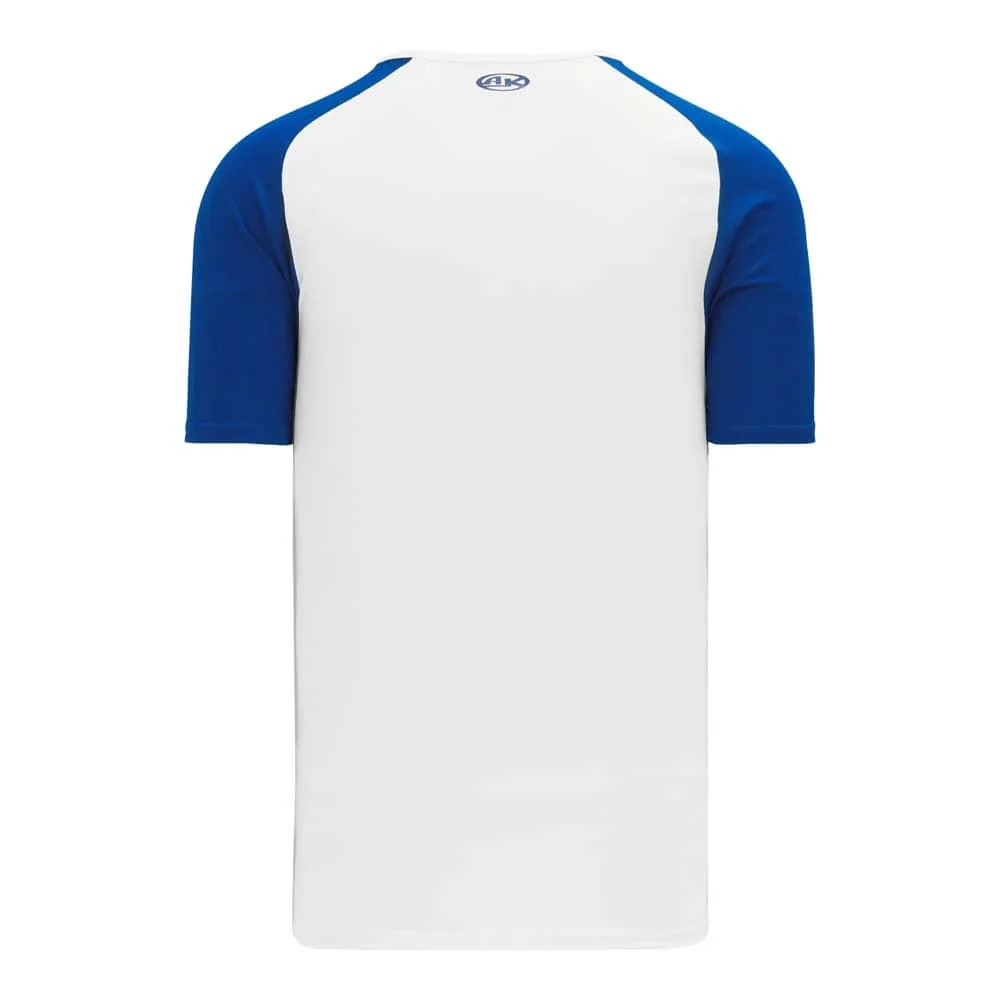 Dryflex V-Neck Pullover White-Royal Jersey