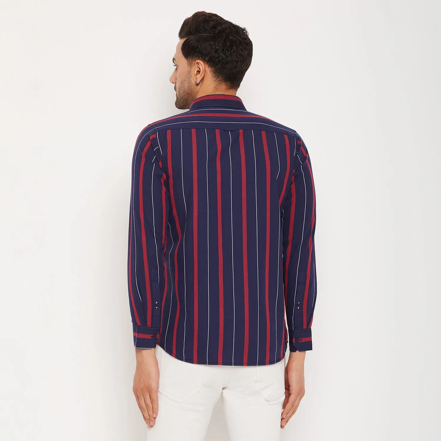 Duke Men Stardust Cotton Full Sleeve Shirt (SDO8995)