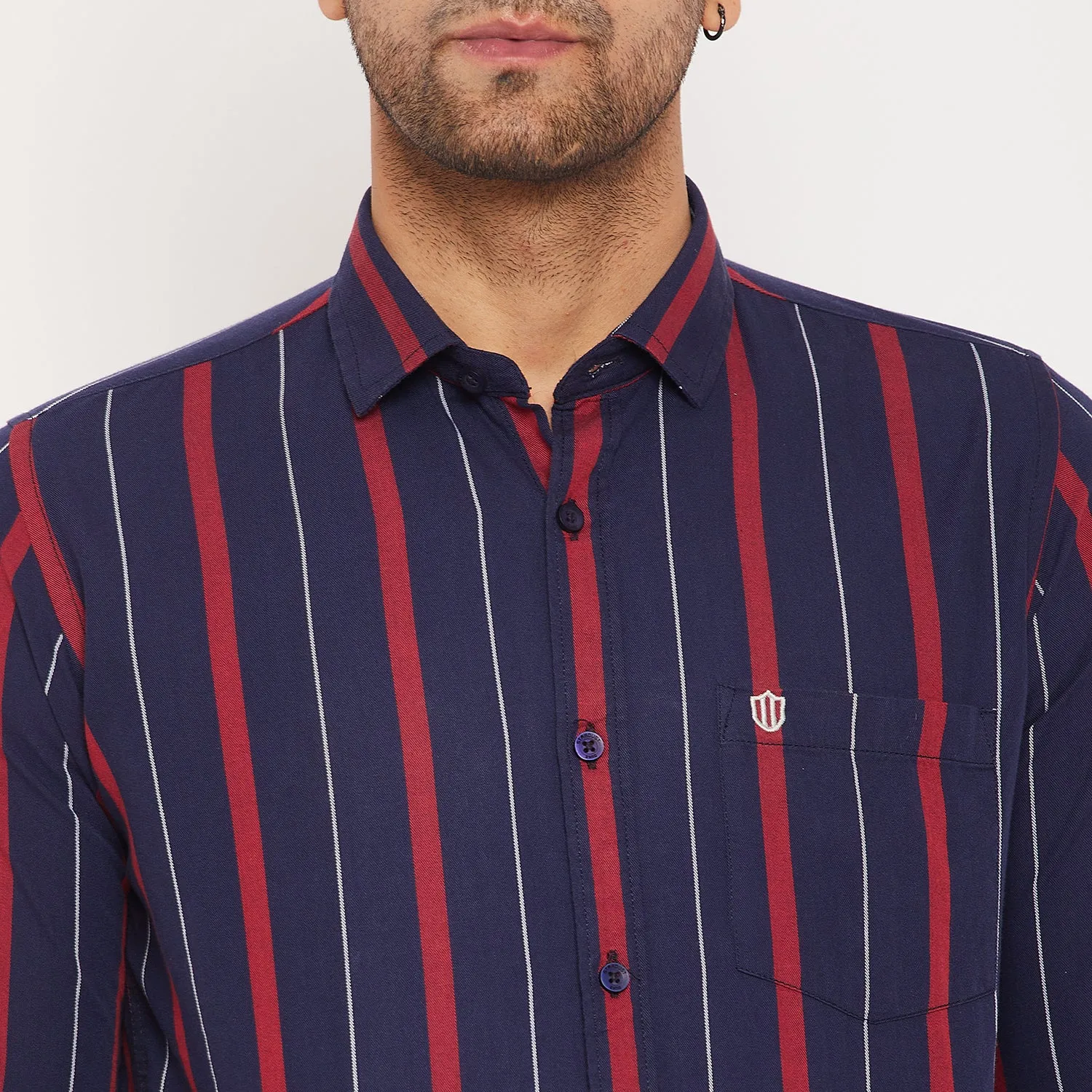Duke Men Stardust Cotton Full Sleeve Shirt (SDO8995)