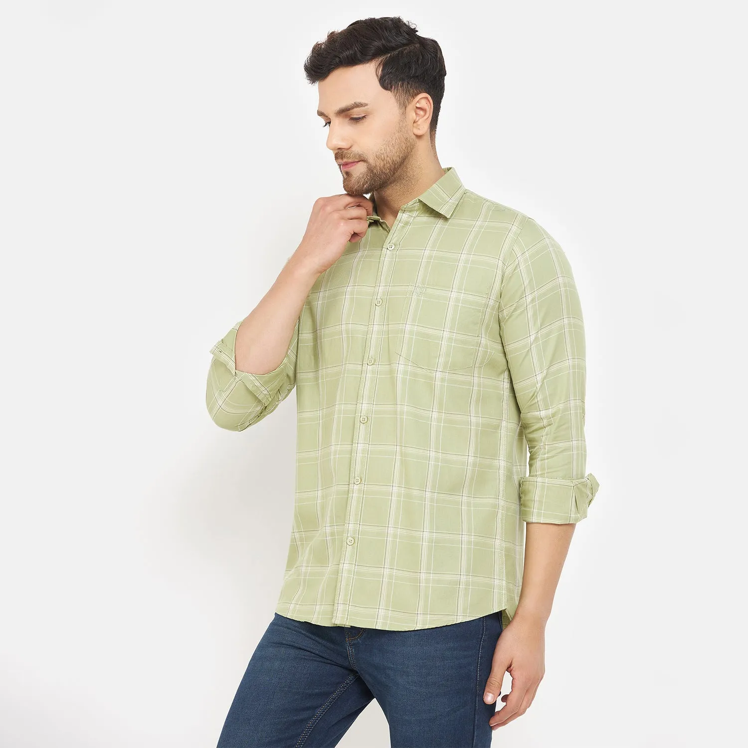 Duke Stardust Men Full Sleeve Cotton Shirt (SDO6CKO)