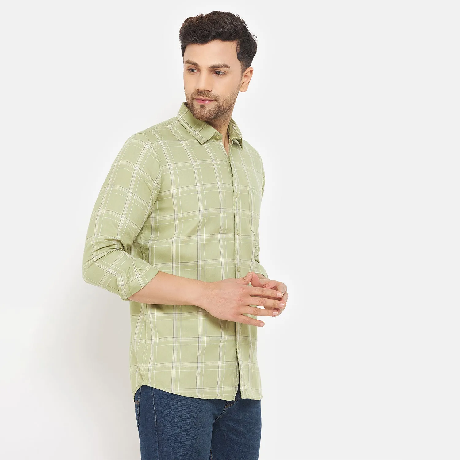 Duke Stardust Men Full Sleeve Cotton Shirt (SDO6CKO)