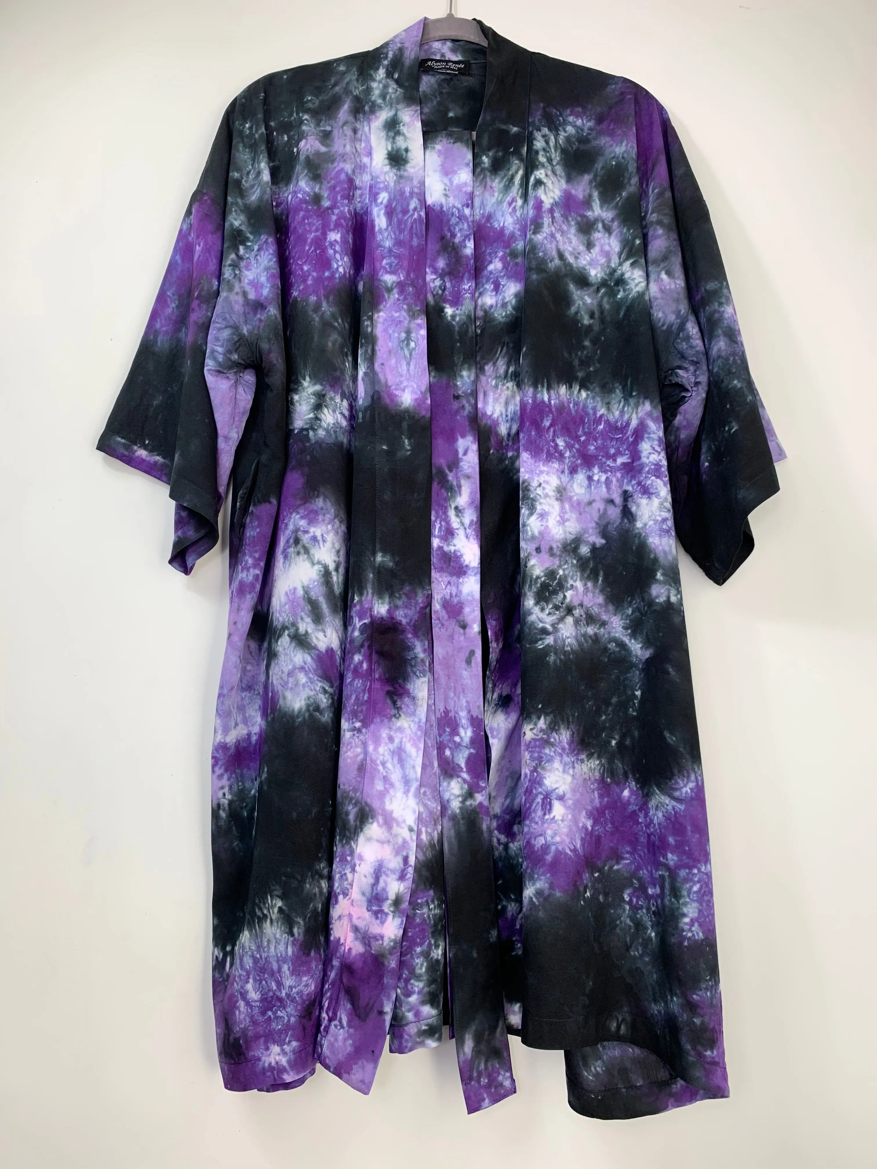 Earthy rainbow kimono robe