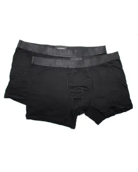 Ermenegildo Zegna Boxer Briefs Black Men Underwear 2 Pack Stretch Cotton XXXL SALE