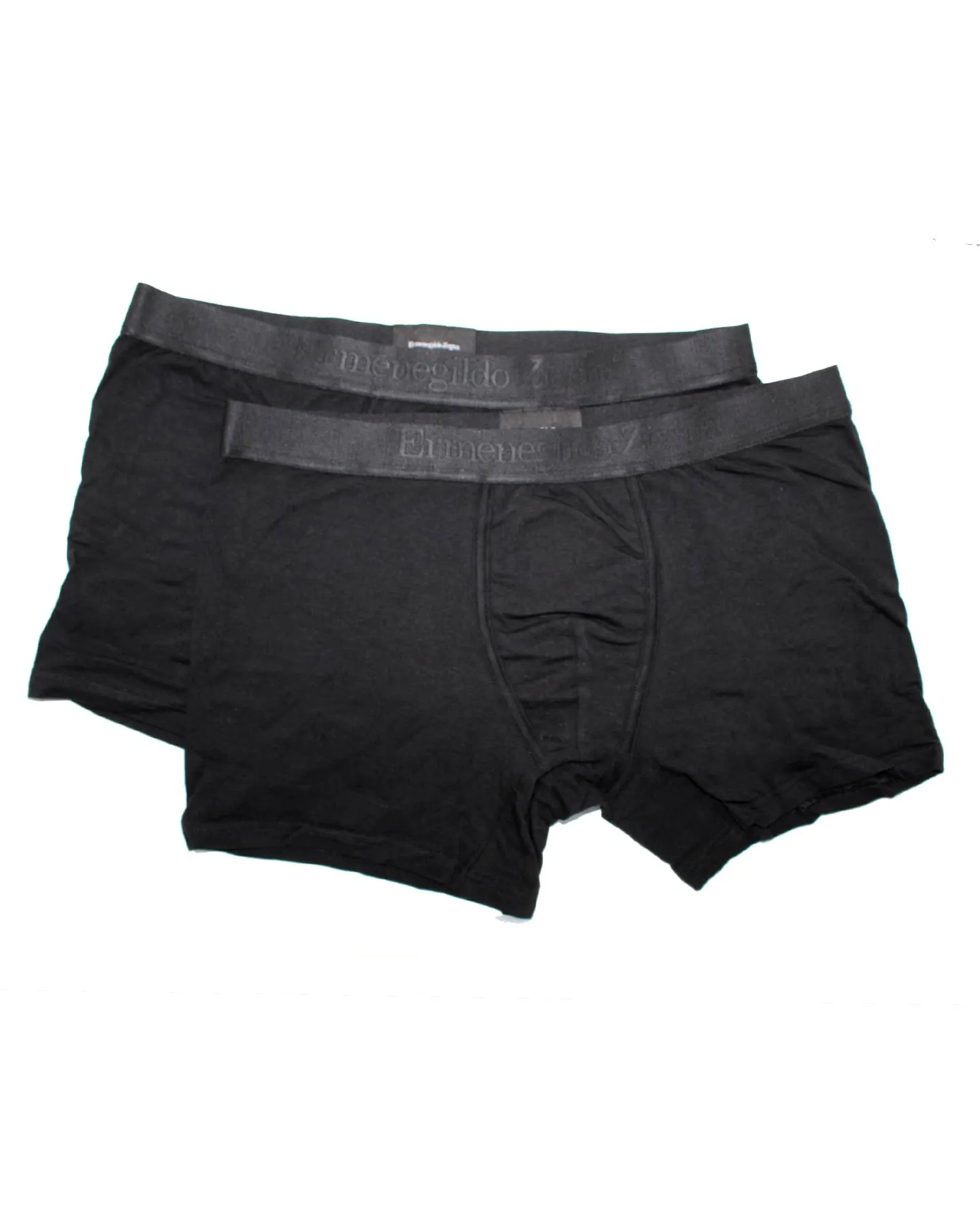 Ermenegildo Zegna Boxer Briefs Black Men Underwear 2 Pack Stretch Cotton XXXL SALE