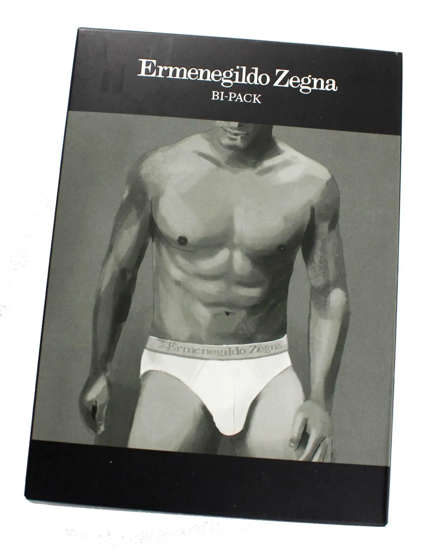 Ermenegildo Zegna Underwear White Stretch Cotton Midi Brief 2 Pack L SALE