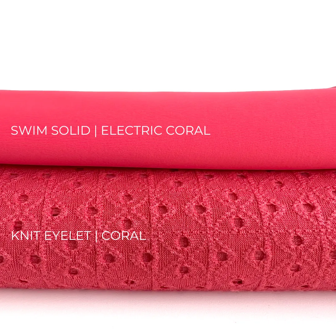 Eyelet Knit | Coral