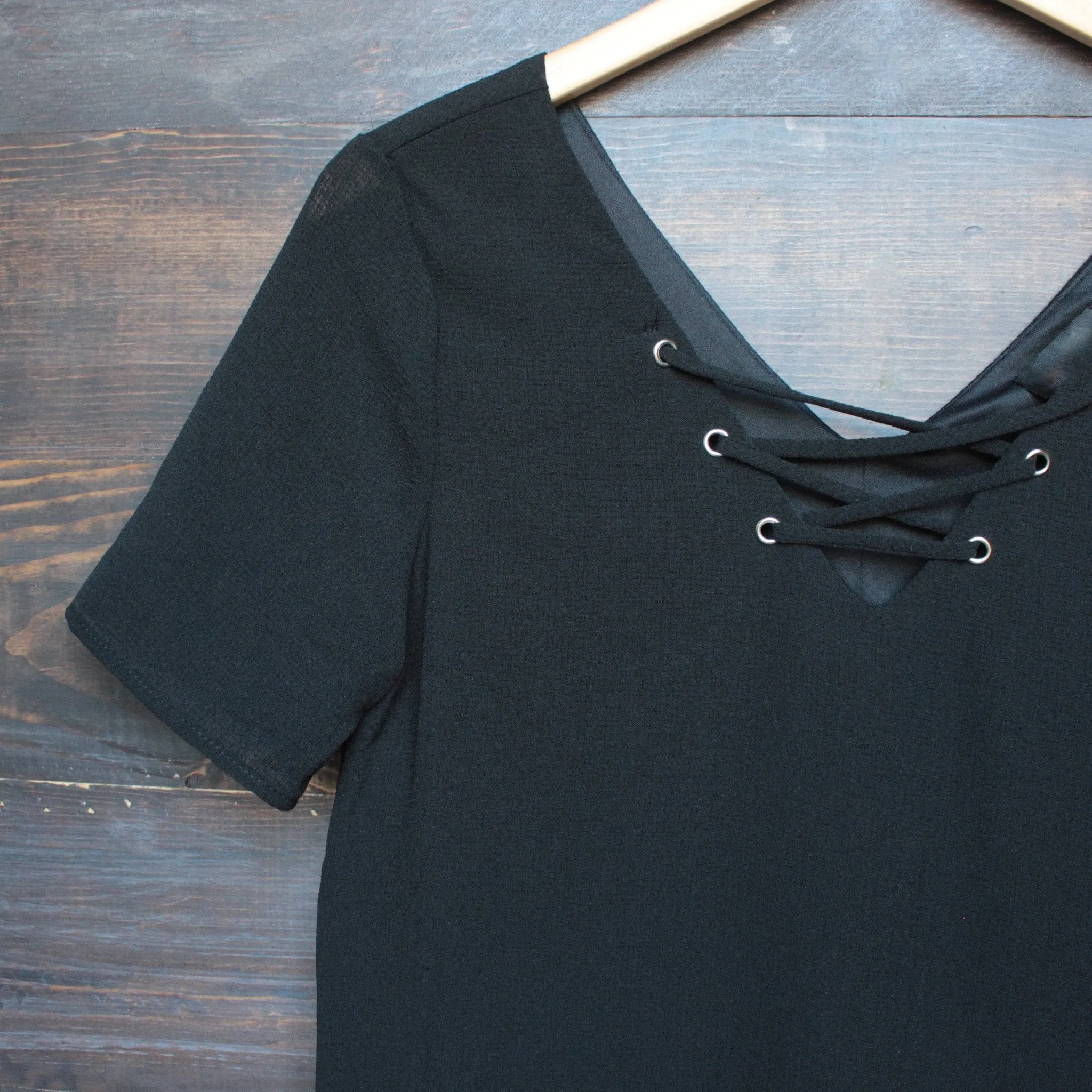 Final Sale - Dancing with the Strings Dress in Black