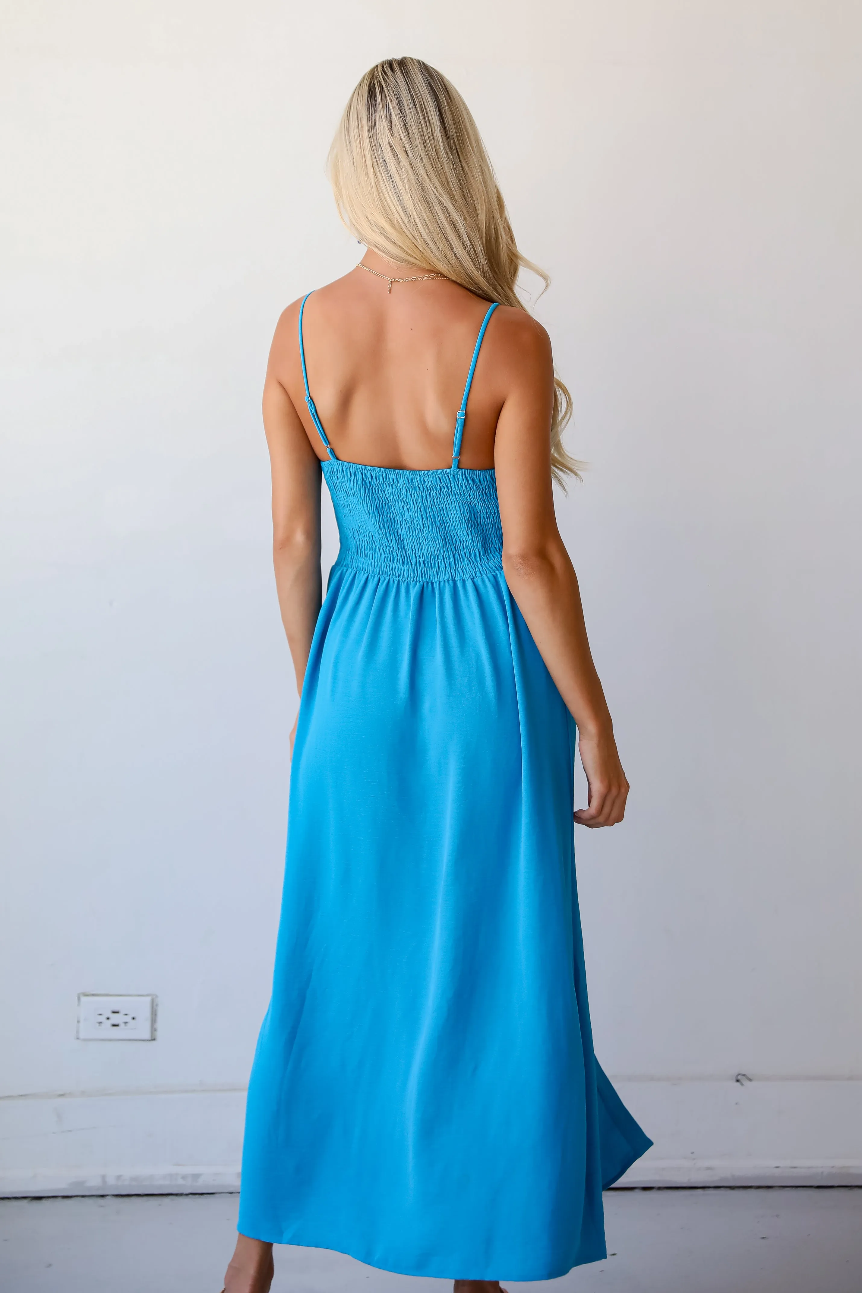 FINAL SALE - Epitome Of Allure Tie-Front Midi Dress