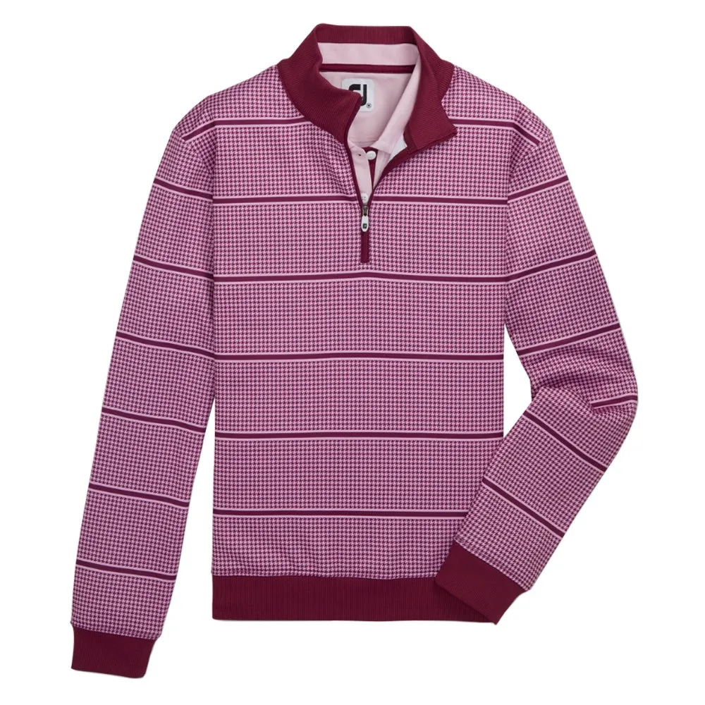 FootJoy Half Zip Houndstooth Print Midlayer Golf Pullover 2022 Women