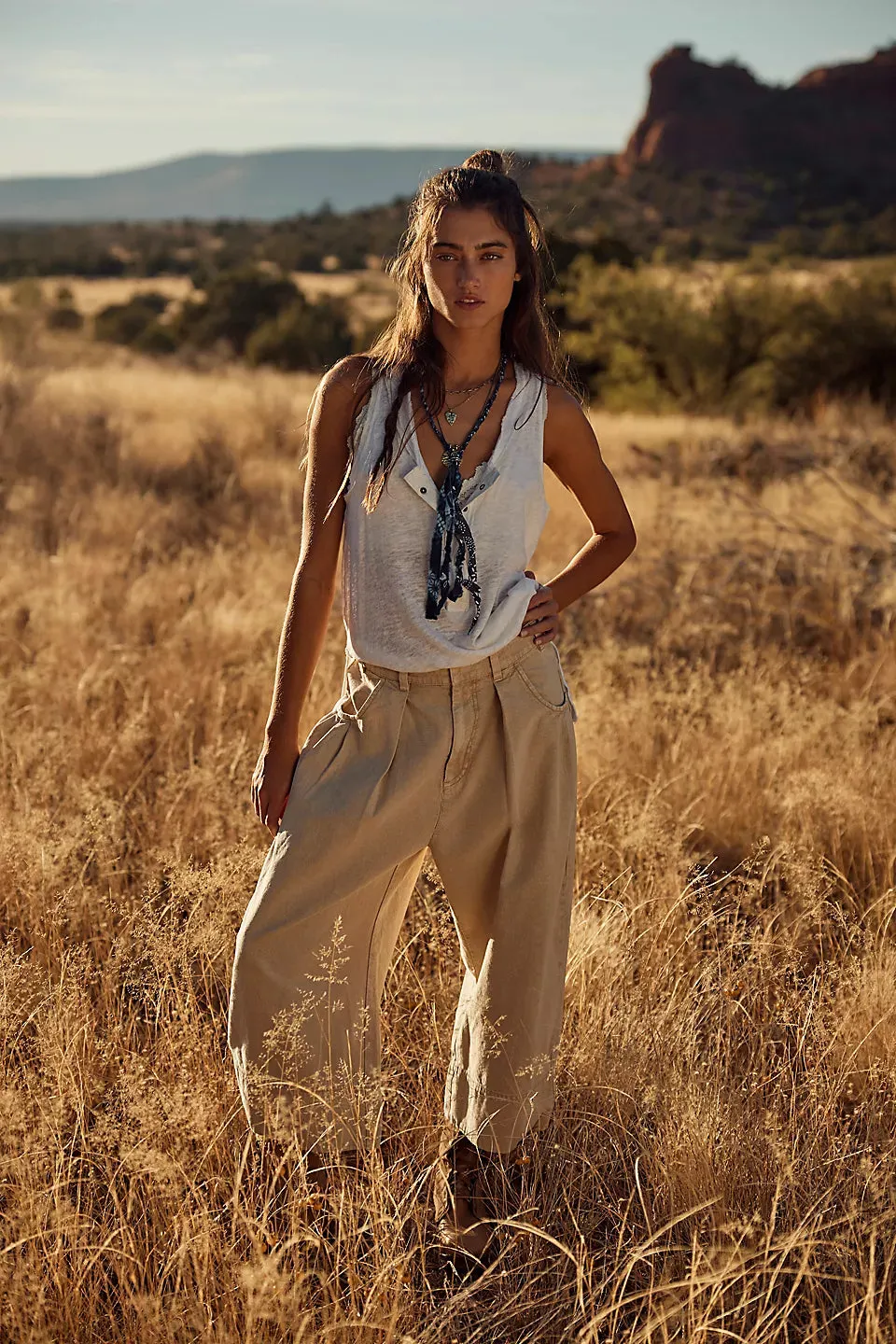 Free People Sweet Talk Chinos Croissant