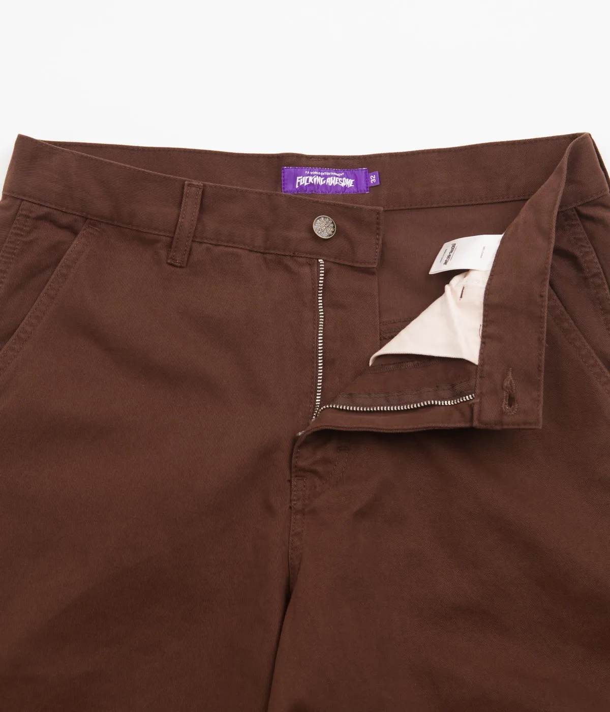 Fucking Awesome Contacts Baggy Cargo Pants - Dark Brown