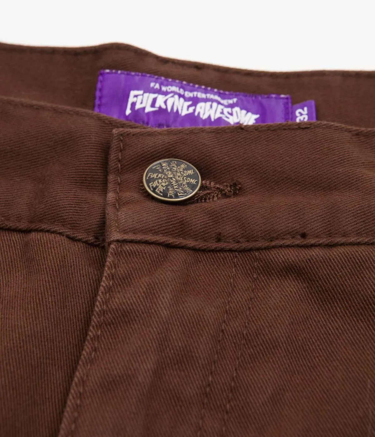 Fucking Awesome Contacts Baggy Cargo Pants - Dark Brown