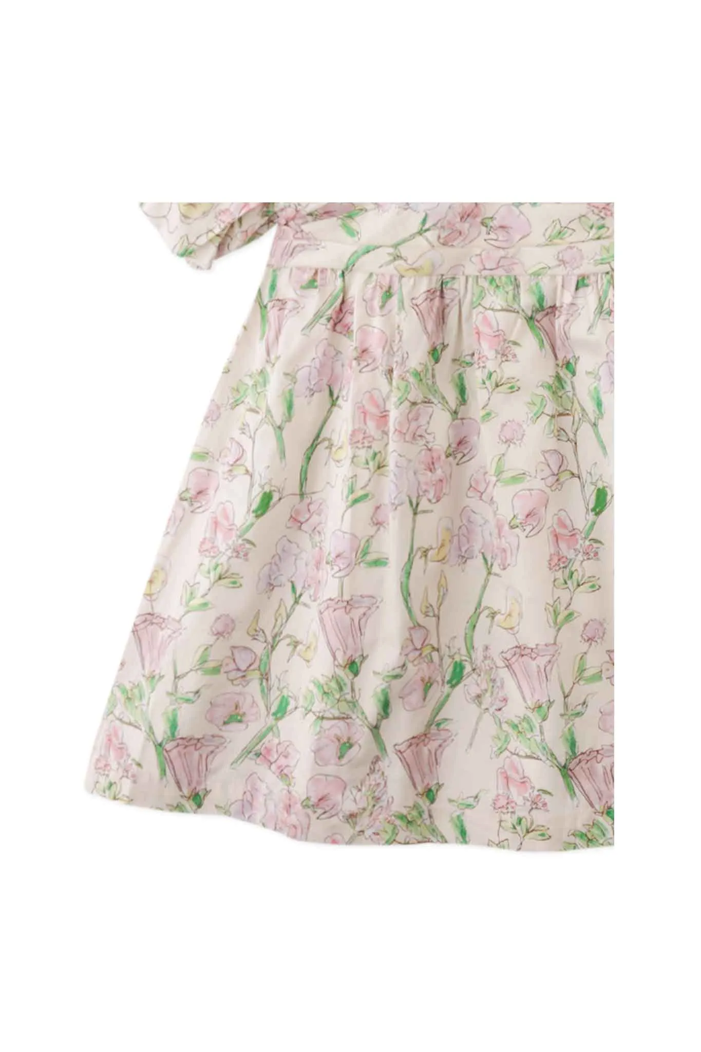 Gingersnaps Floral Print Dress With Ruched On Front Bodice