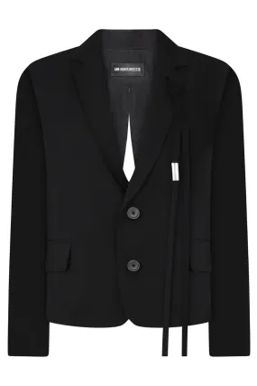 HANNELORE MICRO OPEN BACK JACKET | BLACK