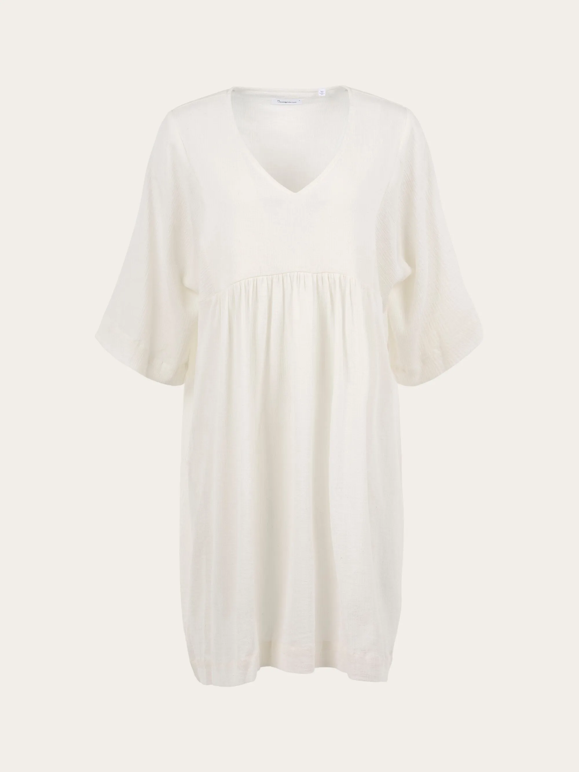 HEATHER cotton crepe A-shape dress - Snow White