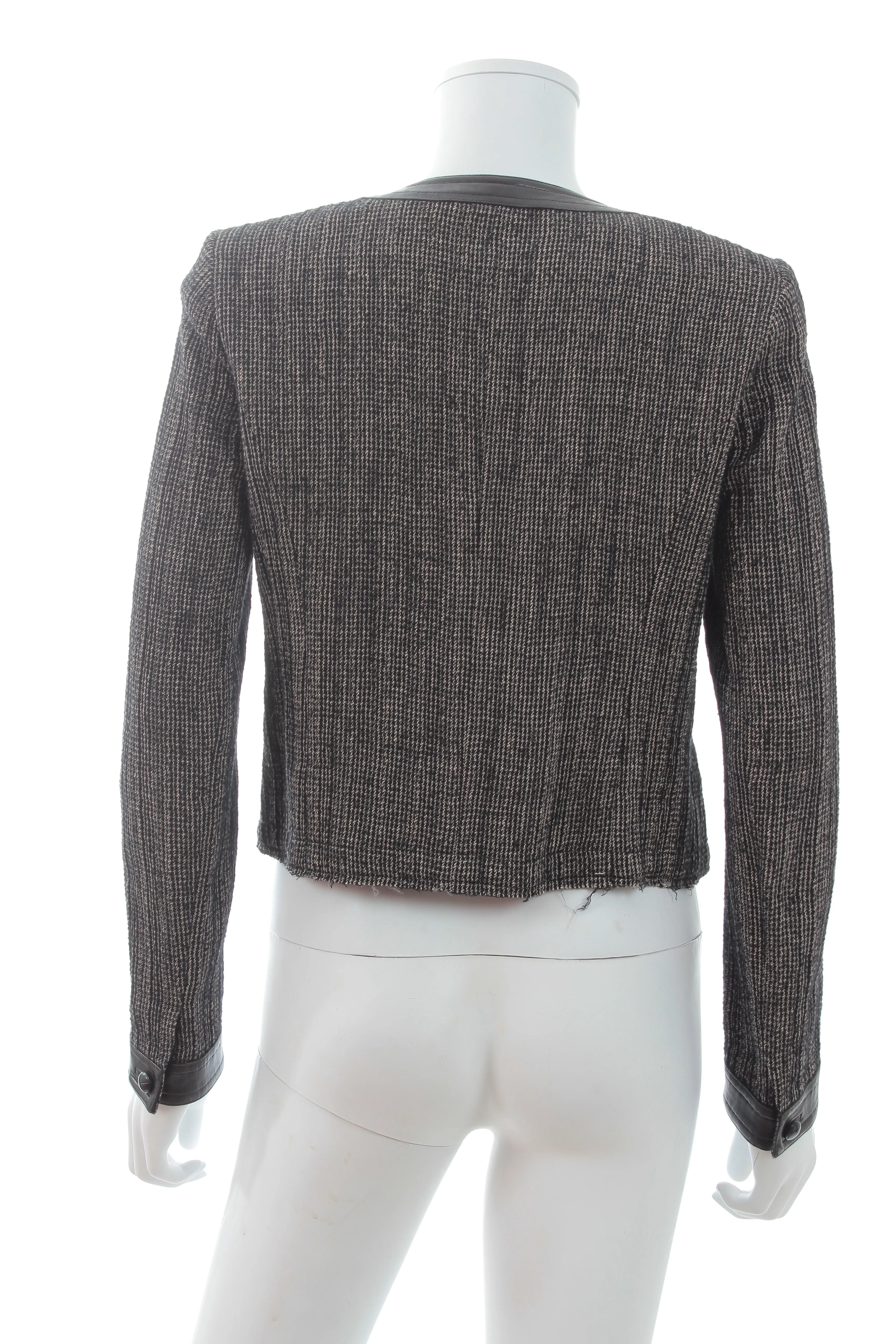 Isabel Marant Leather-Trimmed Tweed Jacket