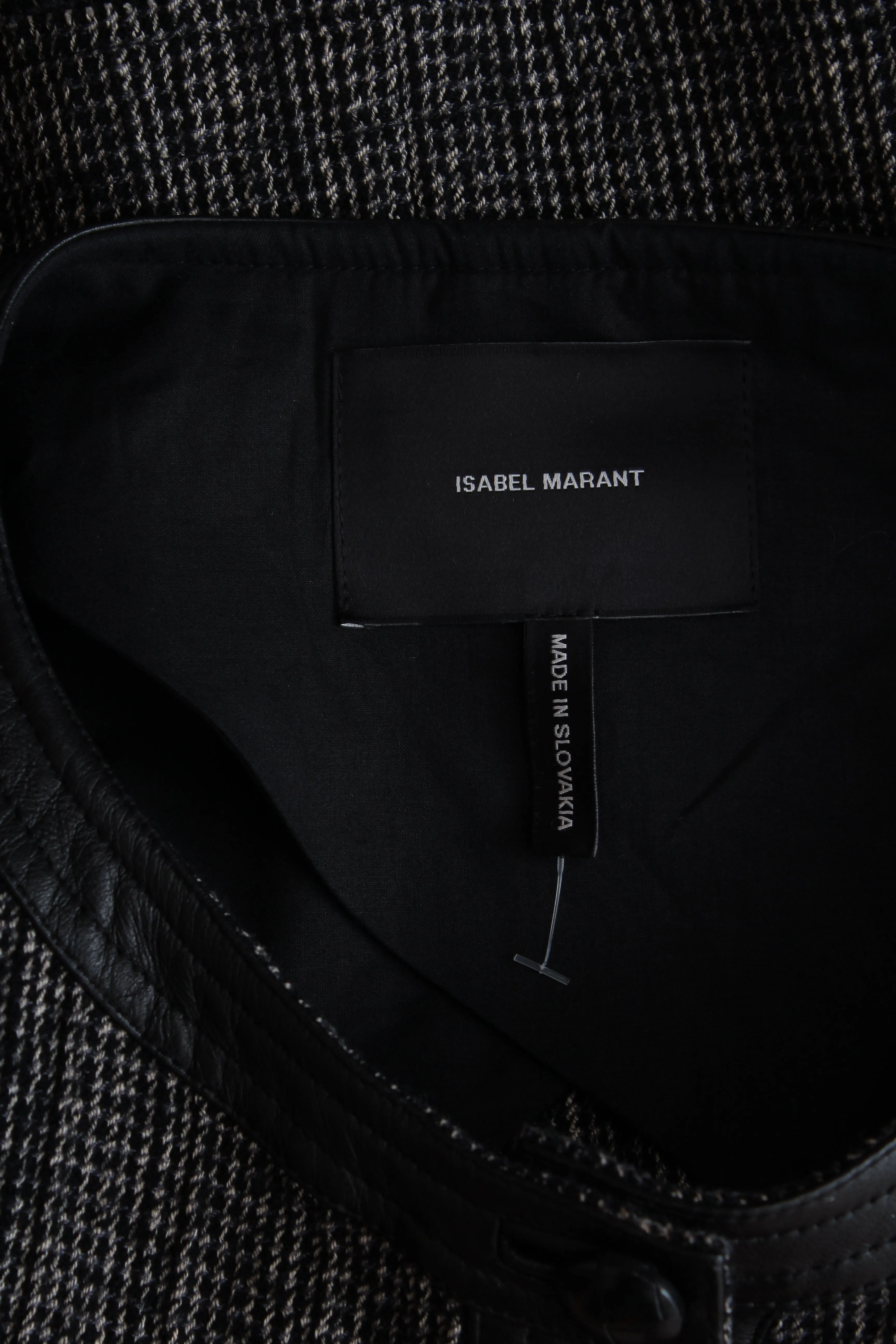 Isabel Marant Leather-Trimmed Tweed Jacket