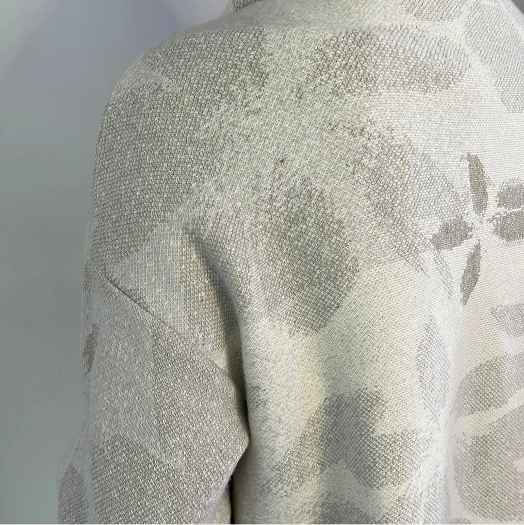 ITALIAN METALLIC YARN AND SUEDE COAT