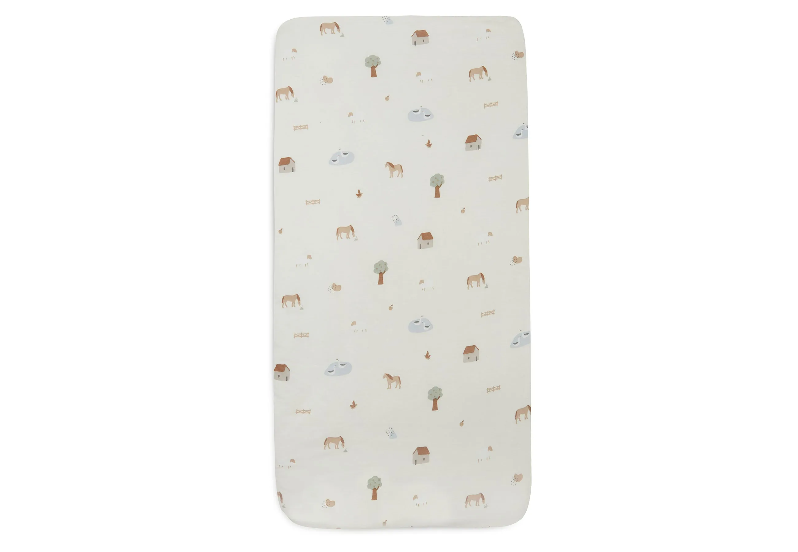 Jollein fitted sheet Jersey 60x120cm | Farm