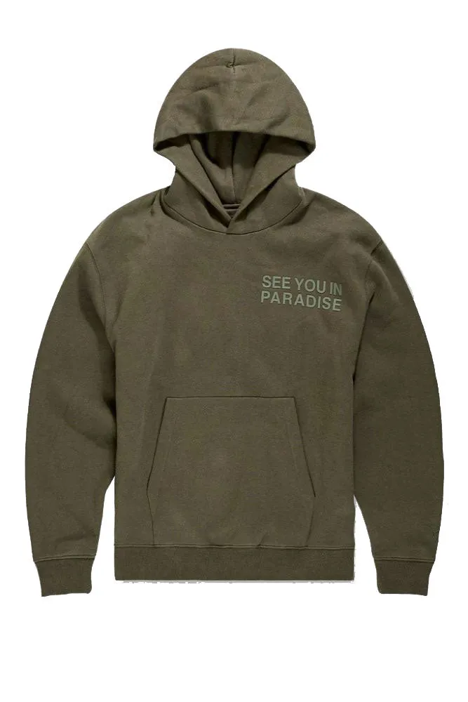 Jordan Craig Paradise Tonal Pullover Men's Hoodie Olive