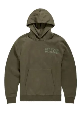 Jordan Craig Paradise Tonal Pullover Men's Hoodie Olive