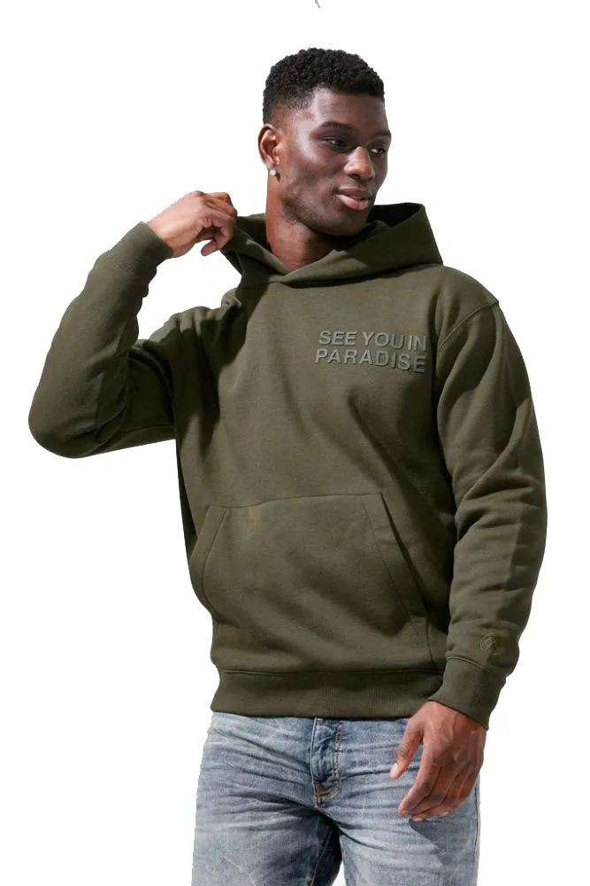 Jordan Craig Paradise Tonal Pullover Men's Hoodie Olive
