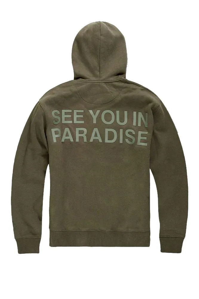 Jordan Craig Paradise Tonal Pullover Men's Hoodie Olive