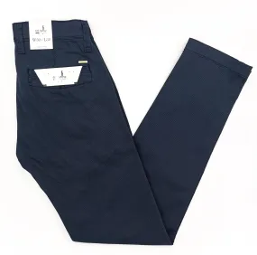 Kansas Navy Print Tapered Chinos