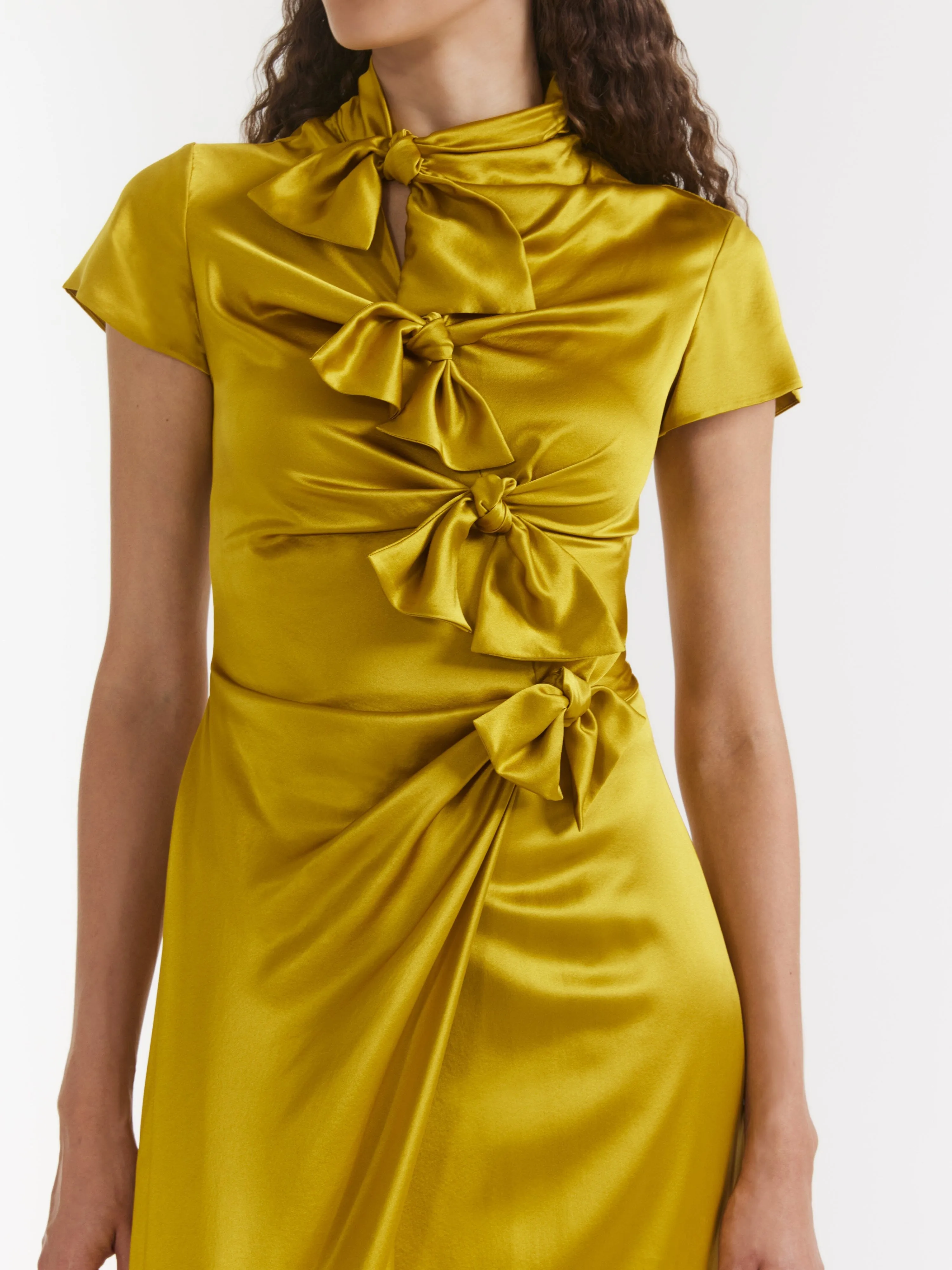 Kelly Long Dress in Gold