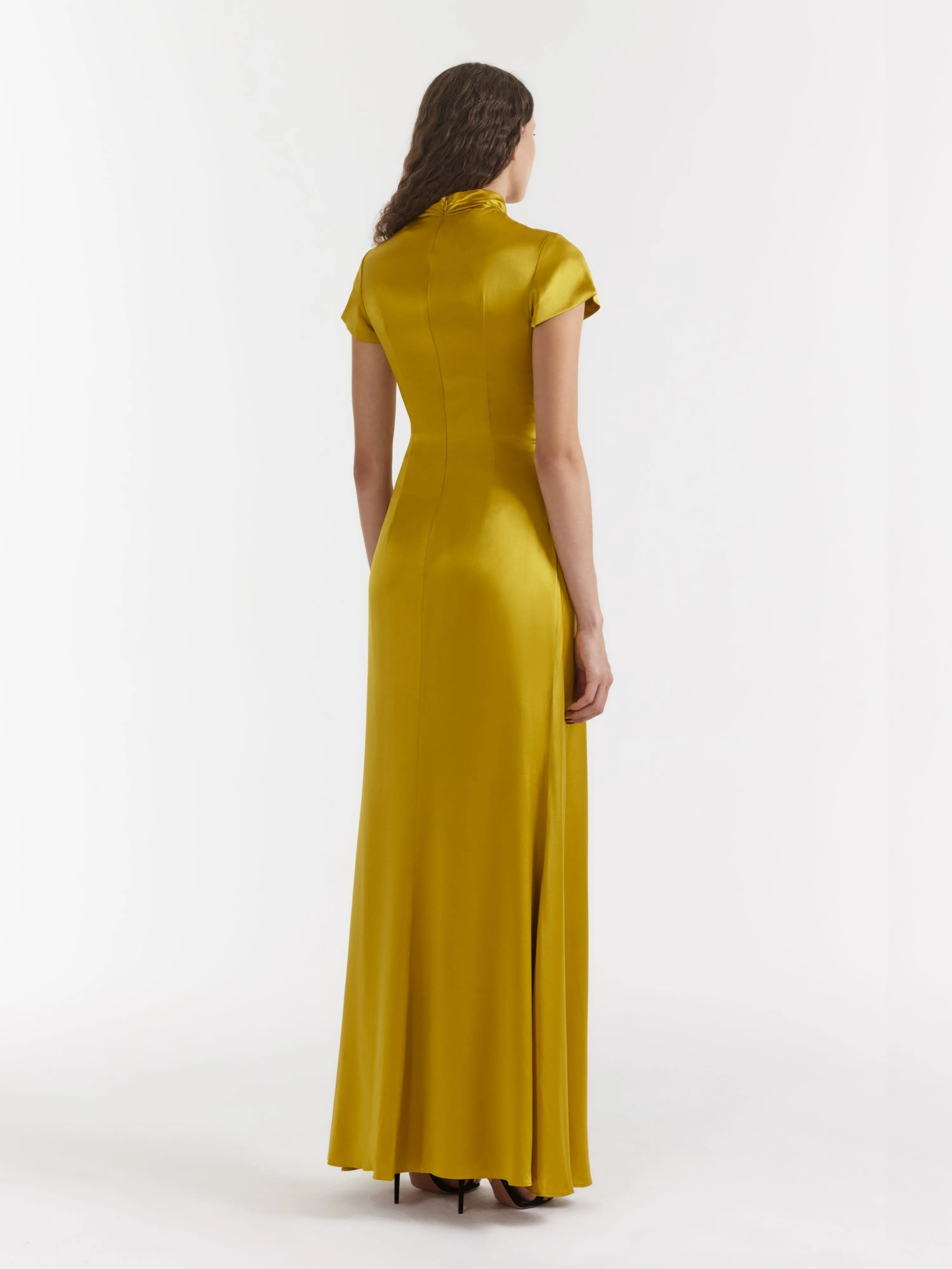 Kelly Long Dress in Gold