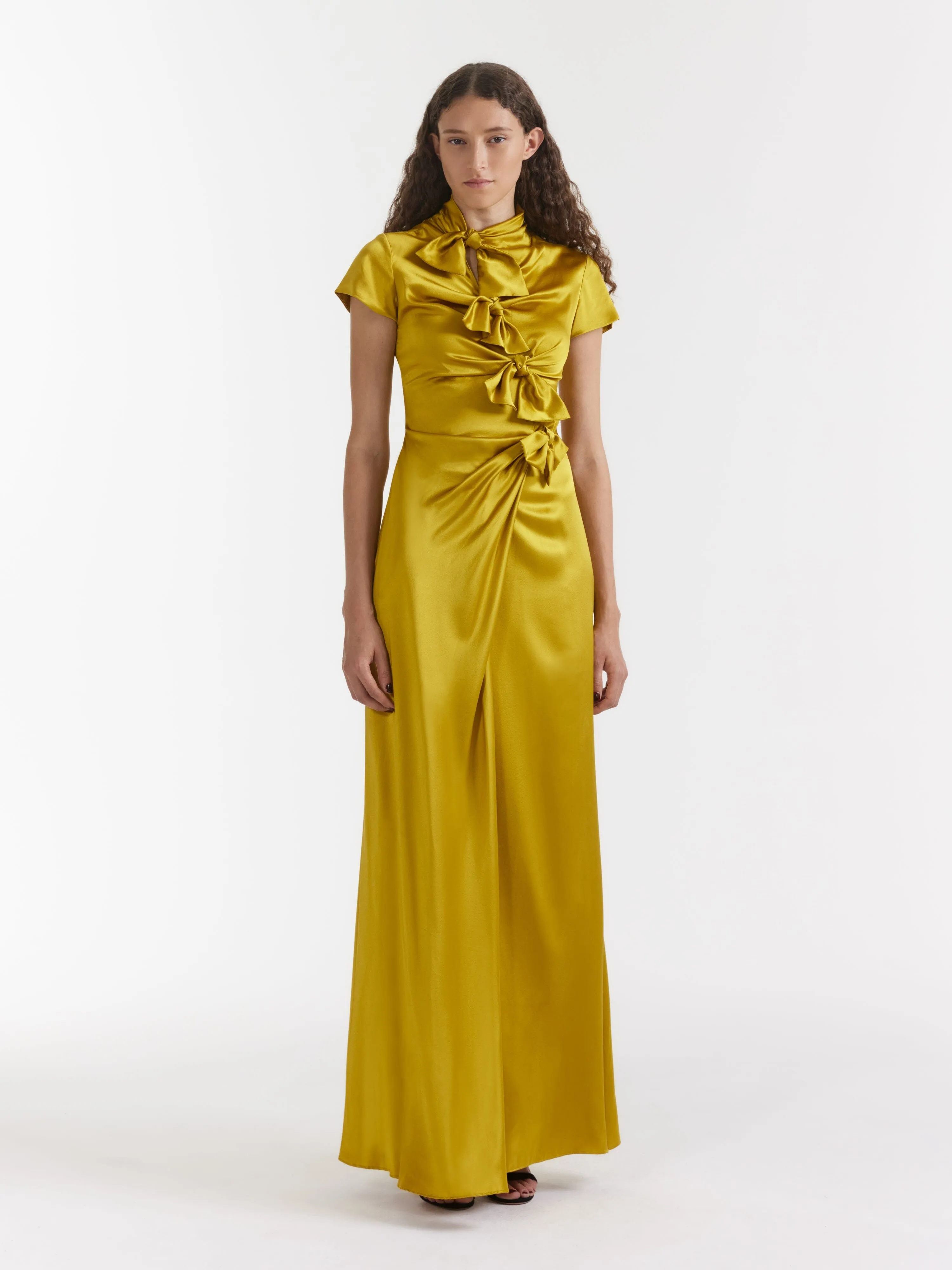 Kelly Long Dress in Gold