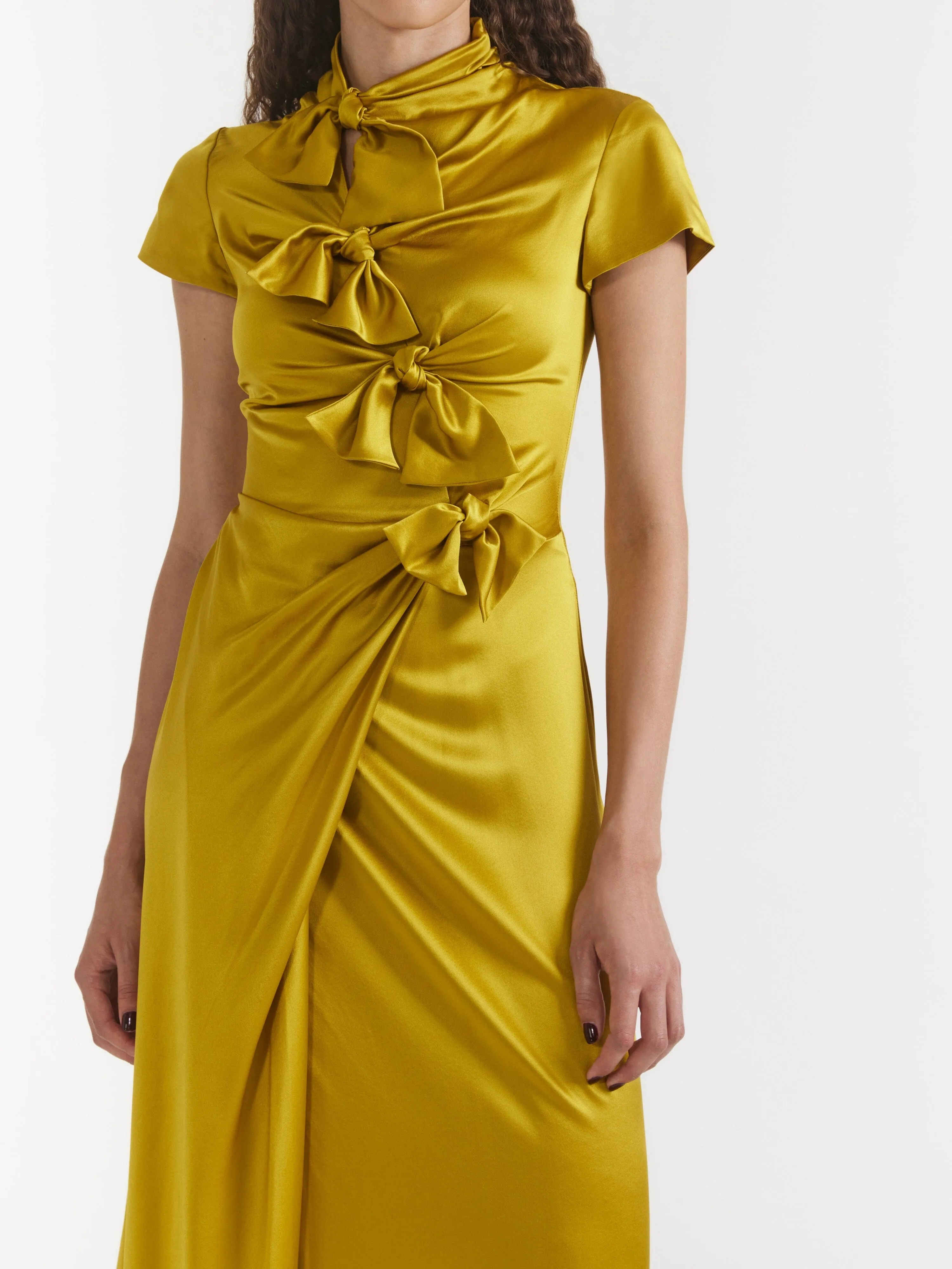 Kelly Long Dress in Gold