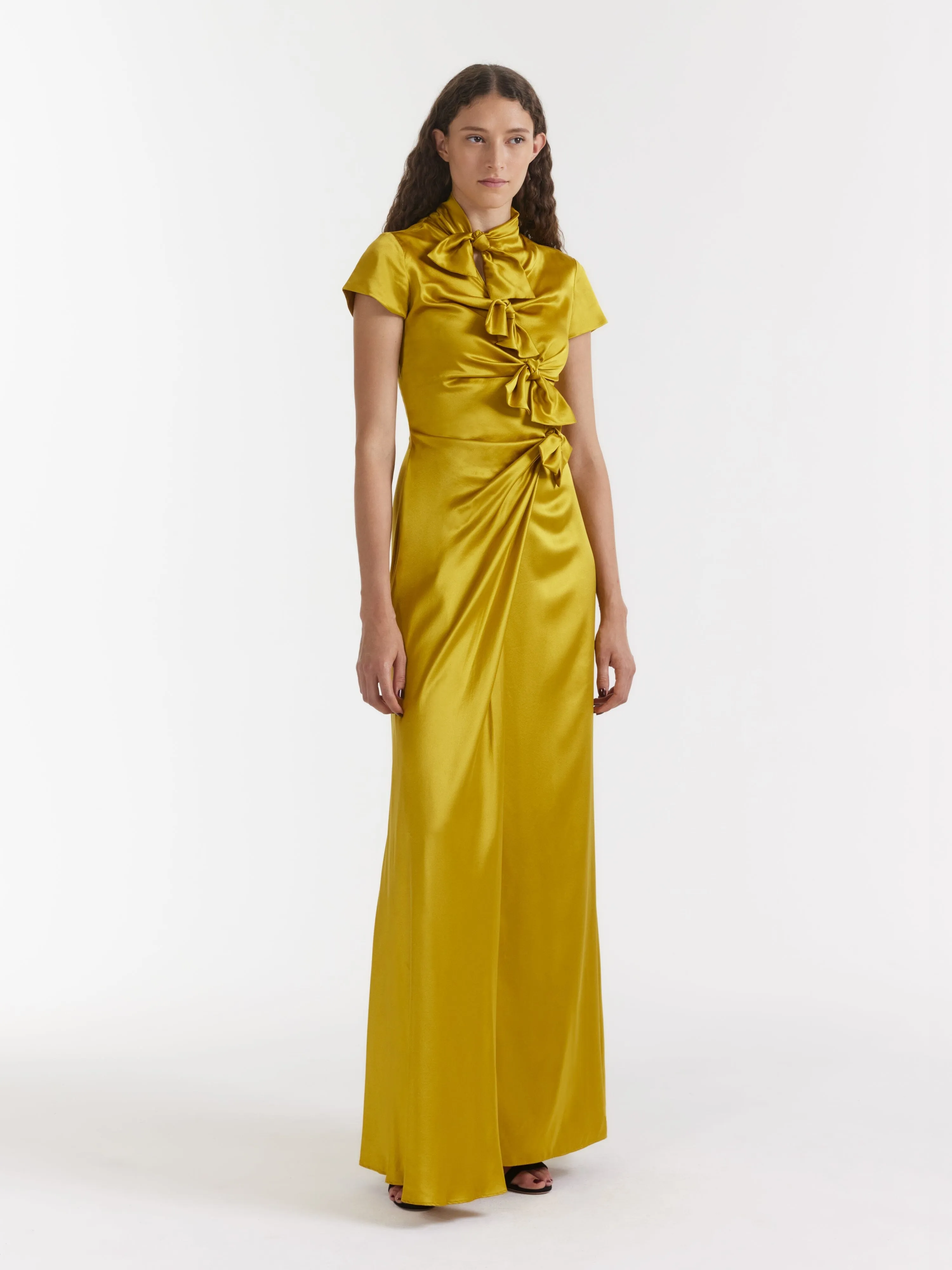 Kelly Long Dress in Gold