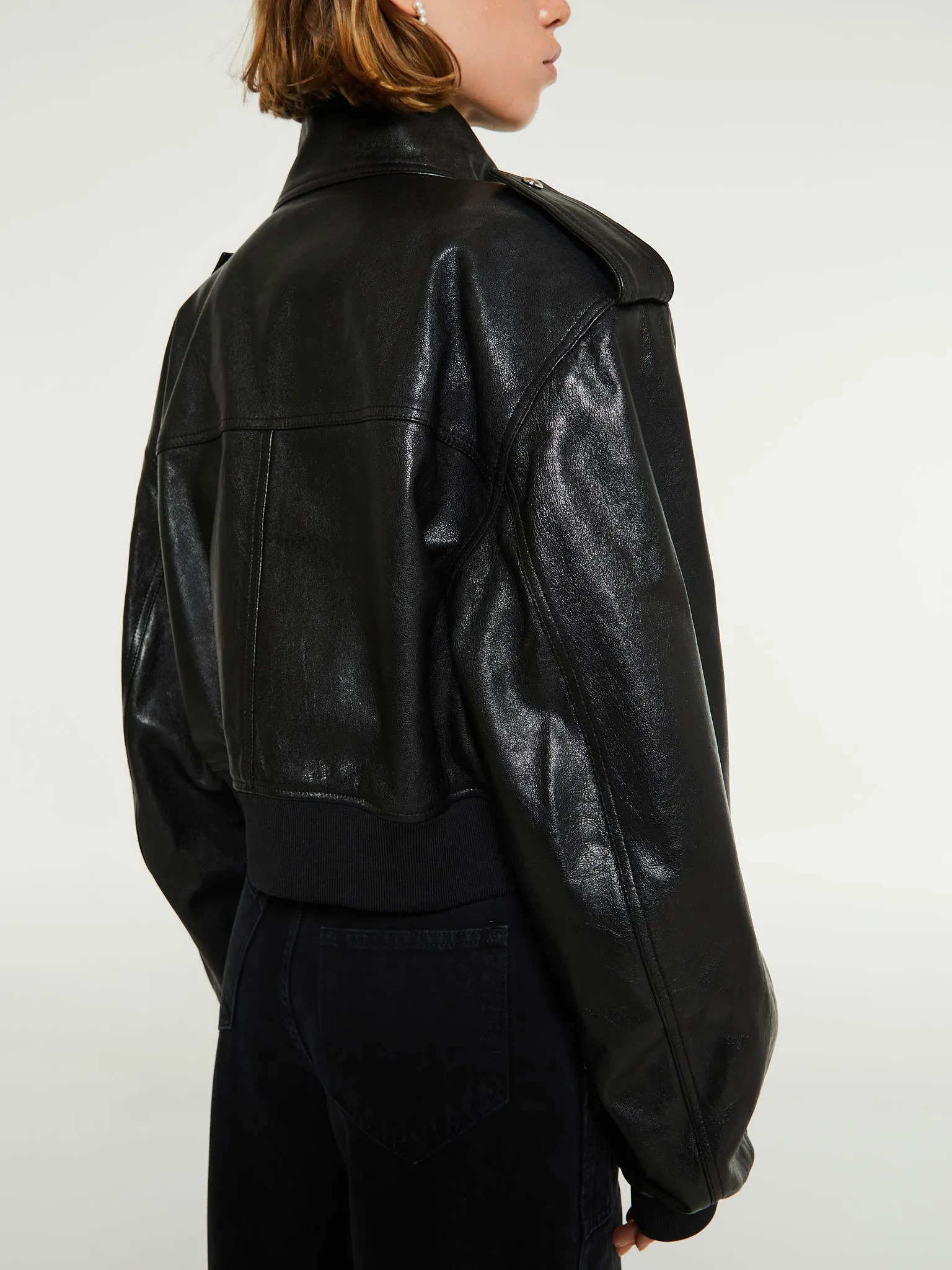 Kember Leather Jacket in Black