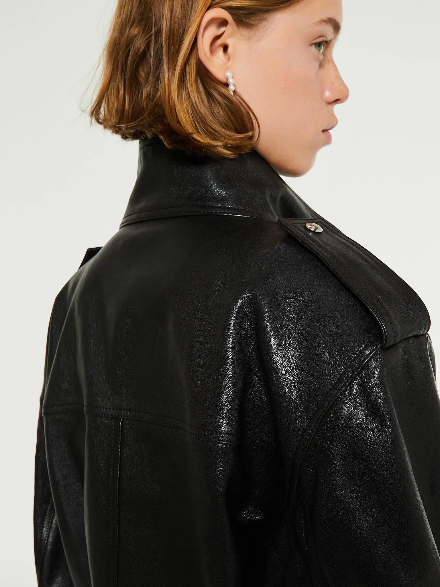 Kember Leather Jacket in Black