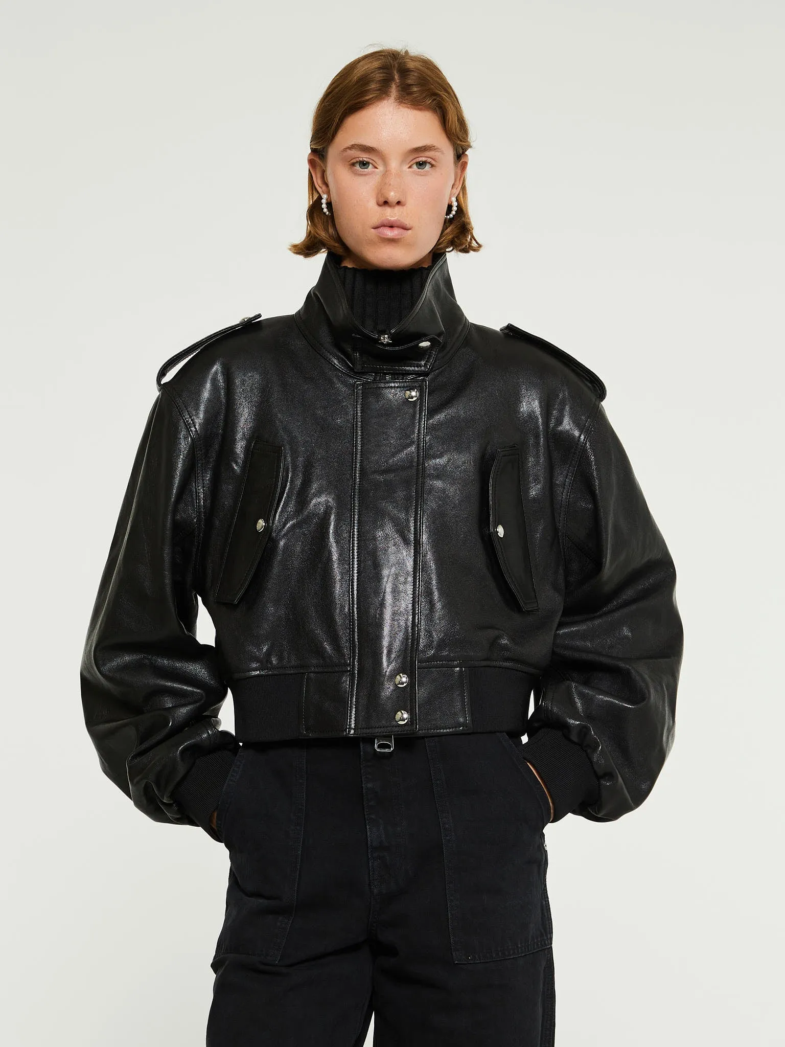 Kember Leather Jacket in Black