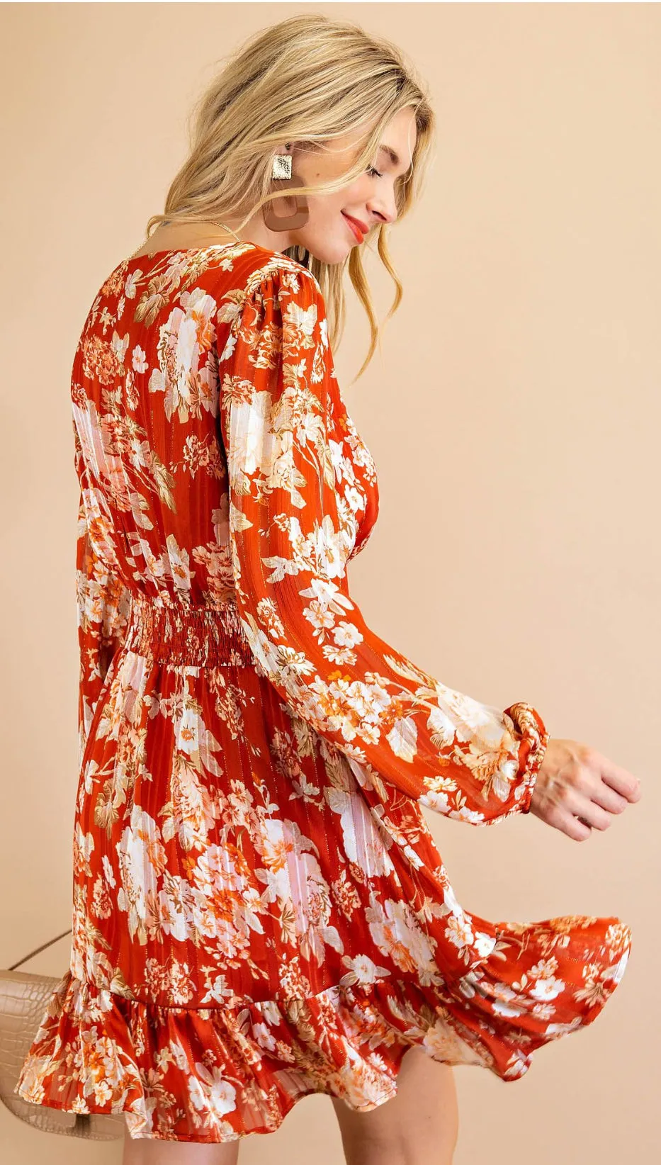 Kori Flower Smocked Dress
