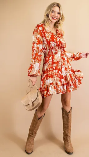 Kori Flower Smocked Dress