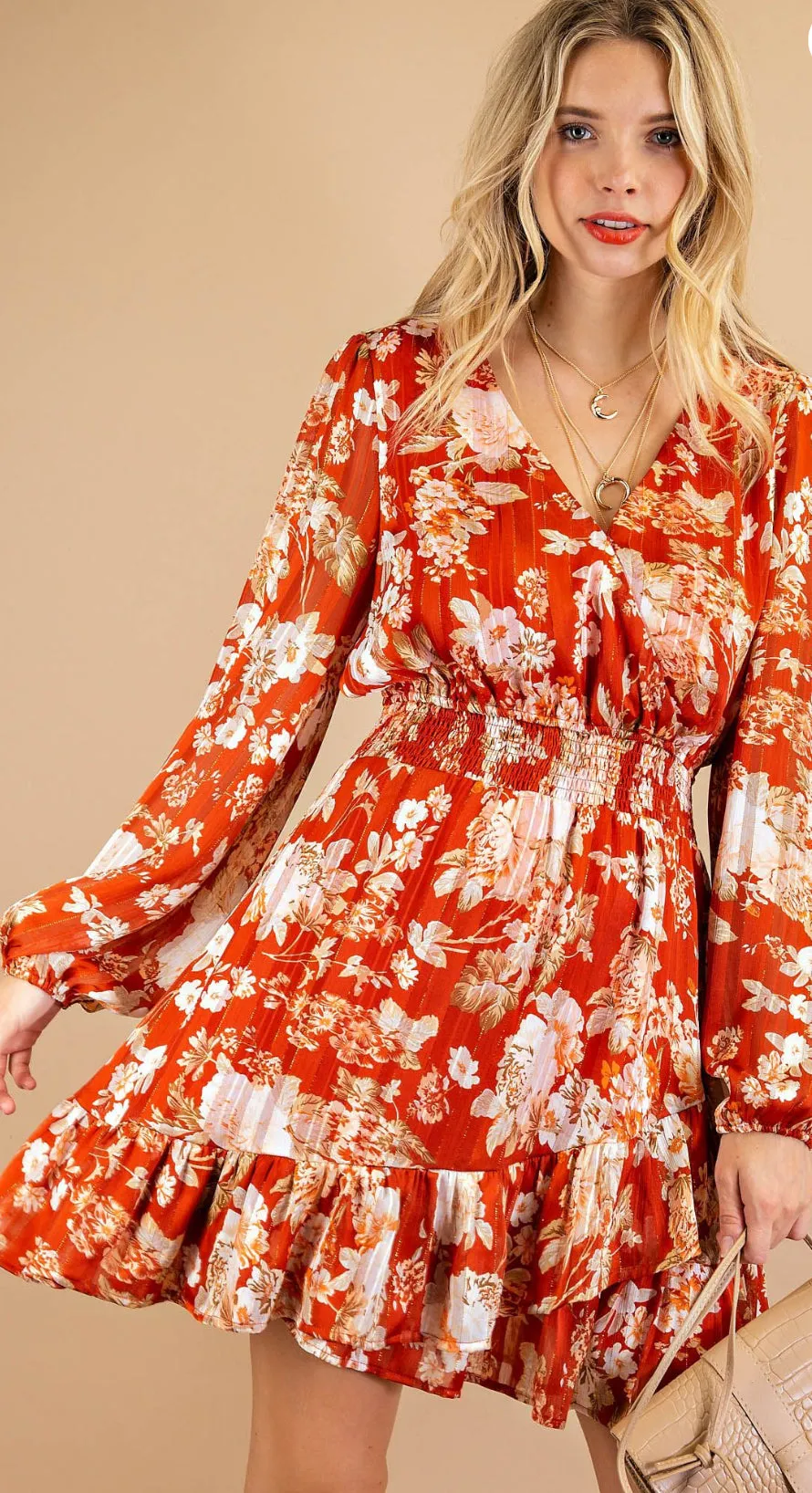 Kori Flower Smocked Dress