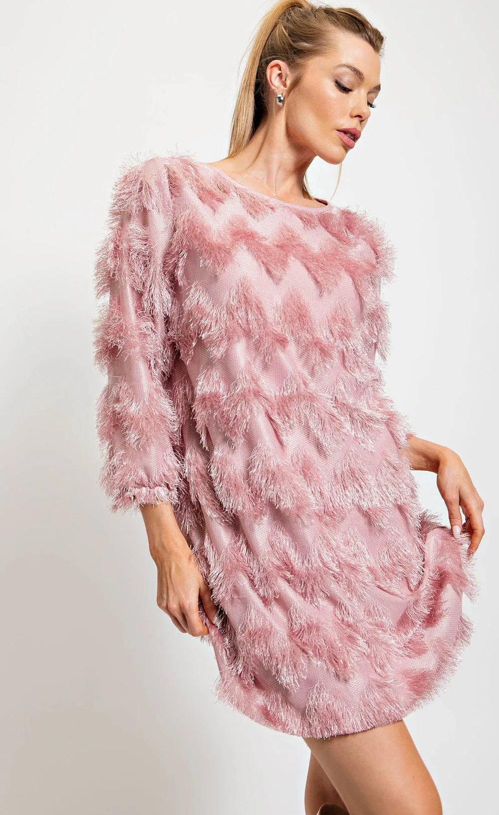 Kori Fringed A Line Dress