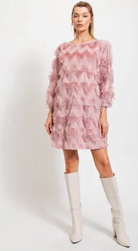 Kori Fringed A Line Dress