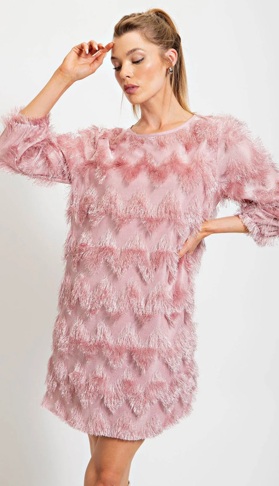 Kori Fringed A Line Dress