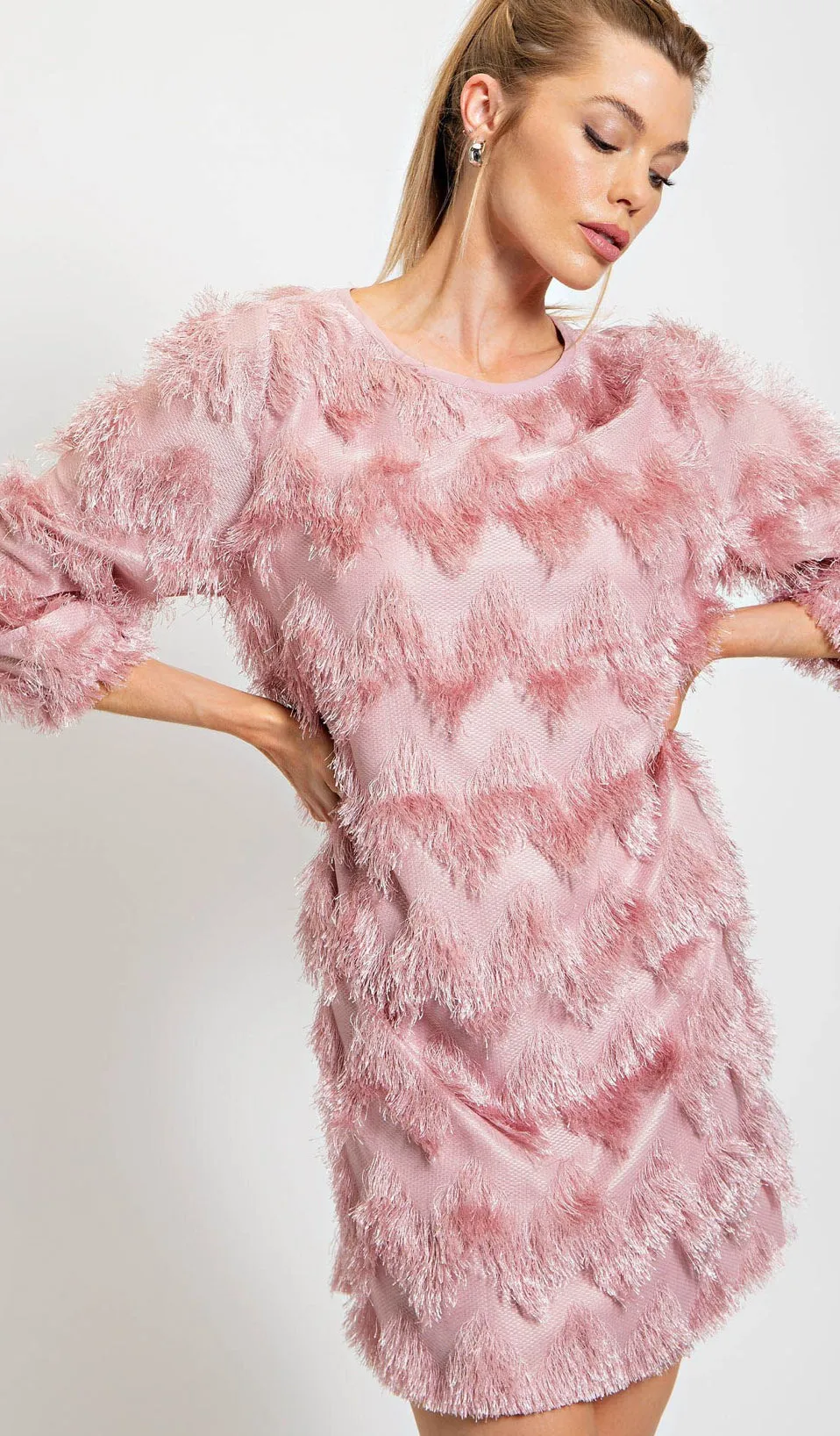 Kori Fringed A Line Dress