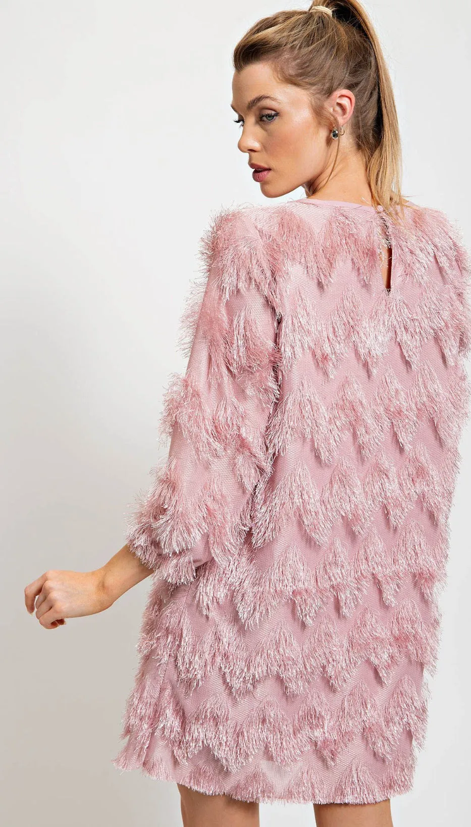 Kori Fringed A Line Dress