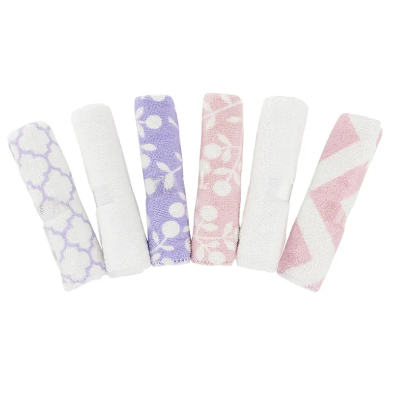 Kushies Ultra Soft Premium quality Baby Washcloths/Towels, 6 Pack, Pink