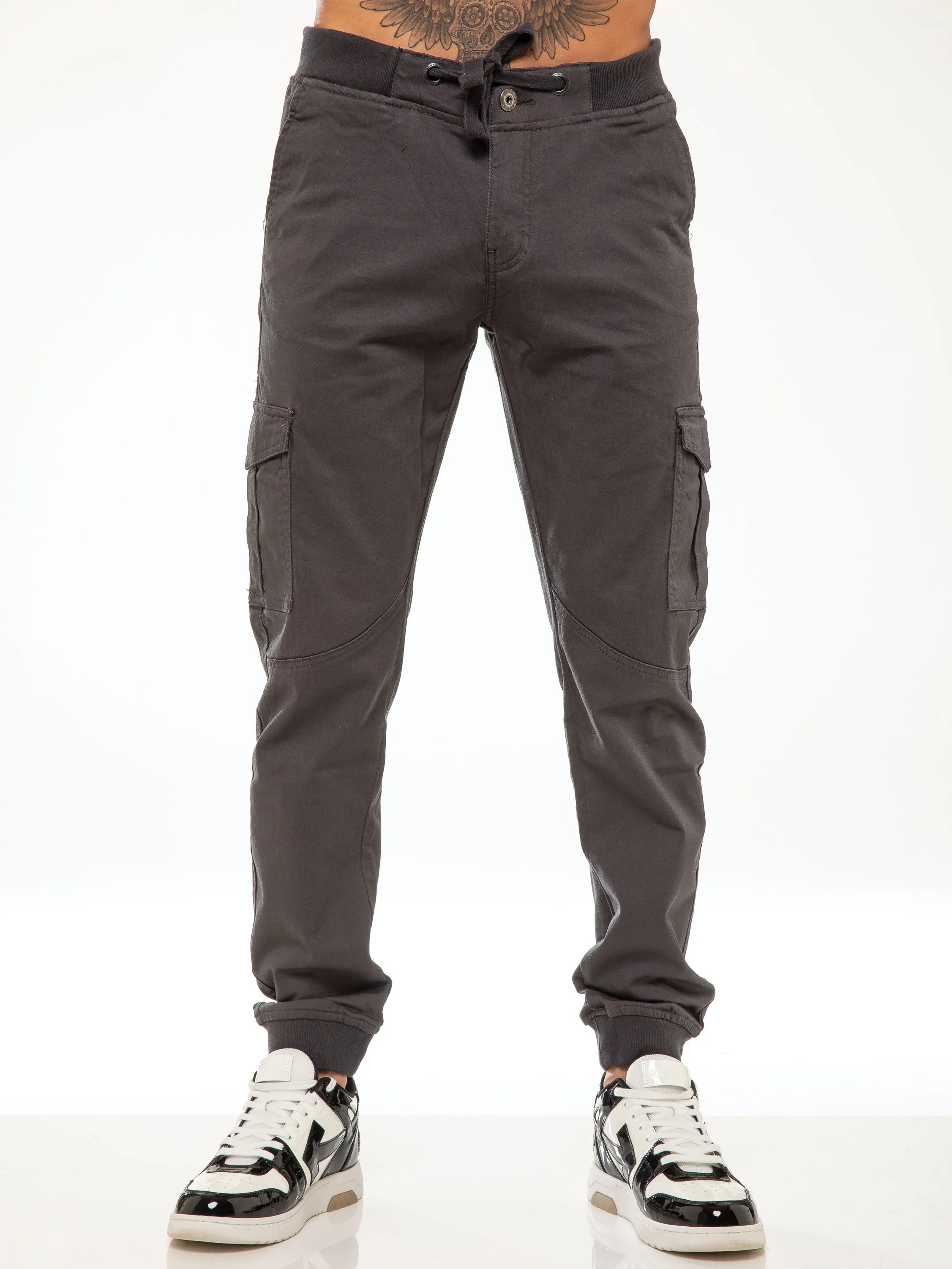 Kyle Stretch Cargo Pants - Grey