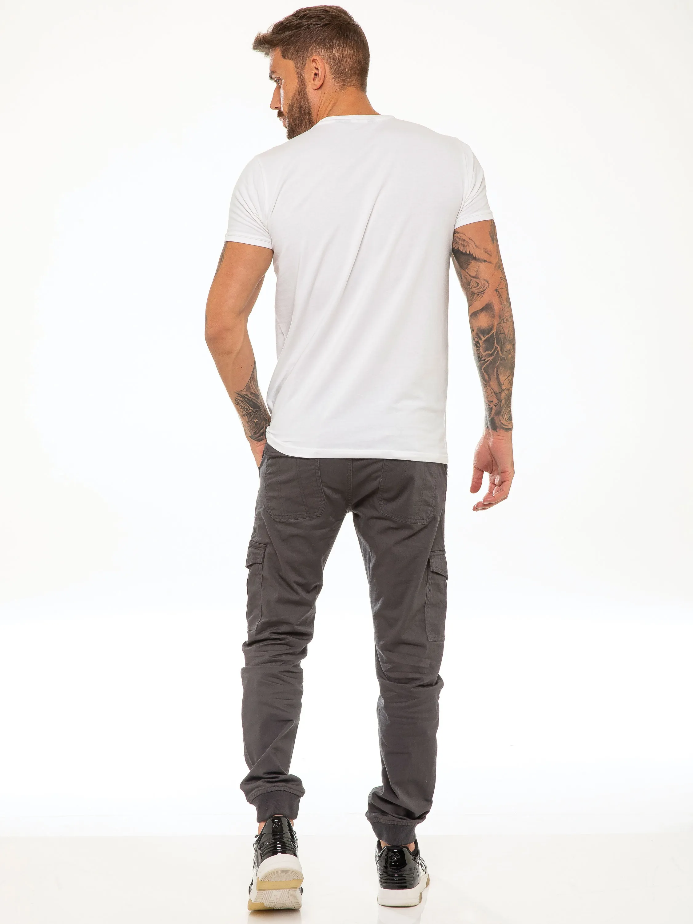 Kyle Stretch Cargo Pants - Grey